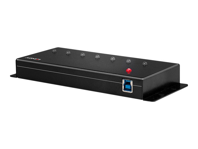 Lindy 7 Port Industrial USB 3.0 Hub - Hub - 7 x SuperSpeed USB 3.0