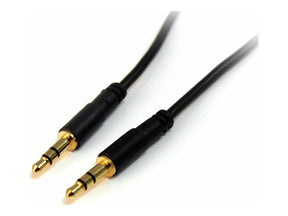 StarTech.com 6 ft Slim 3.5mm Stereo Audio Cable - M/M - 3.5mm Male to Male Audio Cable for your Smartphone, Tablet or MP3 Player (MU6MMS)