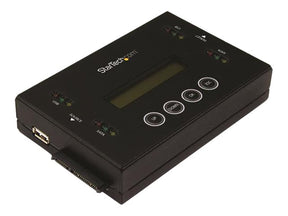 StarTech.com Laufwerks Duplizierer und Löscher für USB Sticks und 2,5 / 3,5" SATA Laufwerke - 1:1 duplizierung plus Cross-interface - Festplatte / USB-Drive-Duplikator - 1 Schächte (Serial ATA-600 / USB)