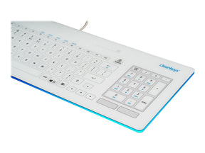 GETT CleanKeys CK5 - Tastatur - USB - Deutsch - weiß