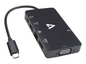 V7 V7UC-U3CRJ45HDVG-BLK - Dockingstation - USB-C