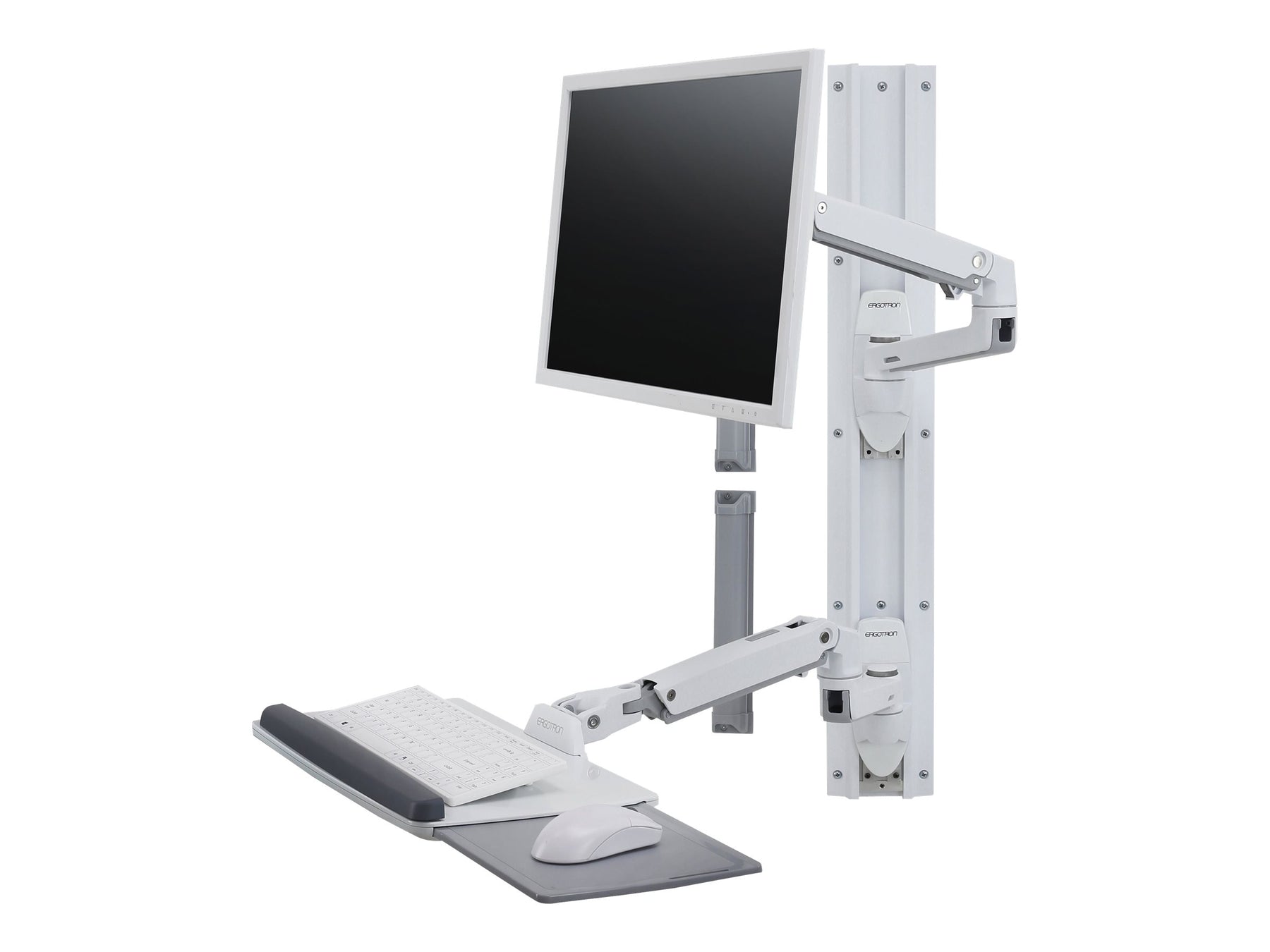 Ergotron LX Wall Mount System - Befestigungskit (Wandarm, Maushalterung, Tastaturarm, Handgelenkkissen)