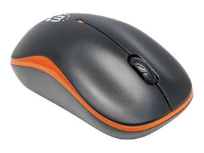 Manhattan Success Wireless Mouse, Black/Orange, 1000dpi, 2.4Ghz (up to 10m)