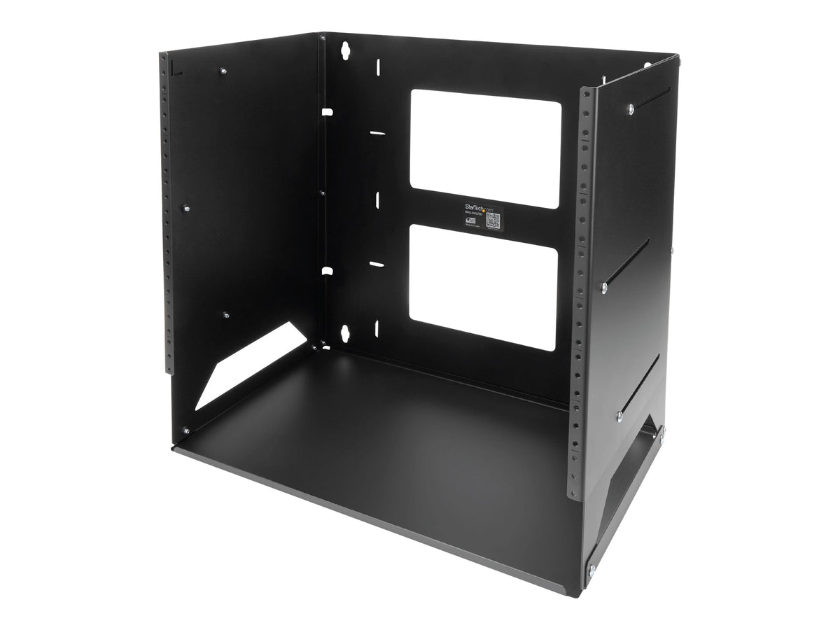 StarTech.com Wandmontage Server Rack mit Fachboden - 4HE - Anpassbar von 30,5 cm - 45,7cm - Rack (Wandbefestigung)