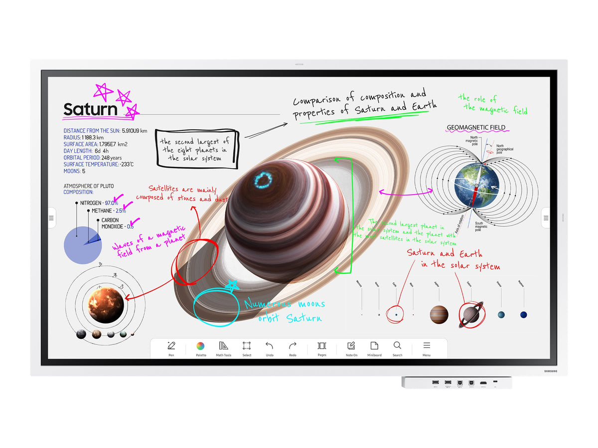 Samsung Flip Pro WM55B - 138.68 cm (55") Diagonalklasse WMB Series LCD-Display mit LED-Hintergrundbeleuchtung - Bildung / Geschäftswesen - mit Touchscreen (Multi-Touch)