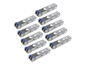 StarTech.com Gigabit LWL SFP Transceiver Modul - Cisco GLC-LH-SMD kompatibel - SM/MM LC - 10km/550m - Mini GBIC 10er Pack - 1000Base-LX/LH - SFP (Mini-GBIC)-