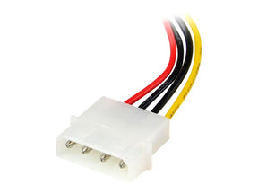 StarTech.com 15cm 4-Pin Molex auf SATA Kabel links gewinkelt - Stecker/Buchse - Netzteil - SATA-Stromstecker (M)