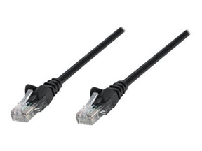 Intellinet Network Patch Cable, Cat5e, 1.5m, Black, CCA, SF/UTP, PVC, RJ45, Gold Plated Contacts, Snagless, Booted, Polybag - Patch-Kabel - RJ-45 (M)