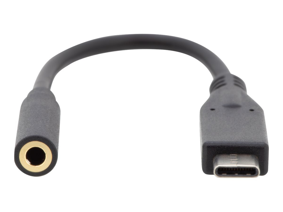 DIGITUS USB Type-C Audio Adapter / Konverter, Type-C/St auf 3.5mm Klinke/Bu