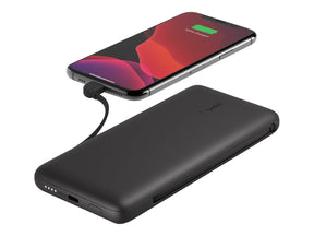 Belkin BoostCharge Plus - Powerbank - 10000 mAh - 23 Watt - Fast Charge, PD - 2 Ausgabeanschlussstellen (Lightning, 24 pin USB-C)