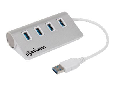 Manhattan USB-A 4-Port Hub, 4x USB-A Ports, 5 Gbps (USB 3.2 Gen1 aka USB 3.0)