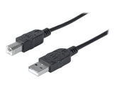 Manhattan USB-A to USB-B Cable, 3m, Male to Male, 480 Mbps (USB 2.0)