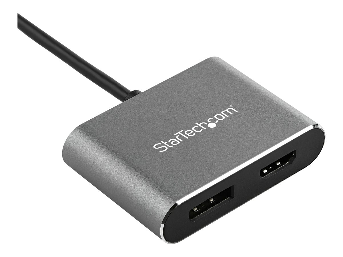 StarTech.com CDP2DPHD USB-C-Multiport Adapter (4K 60Hz UHD, 2-in-1 USB Typ C auf HDMI/DP Display oder Monitor)