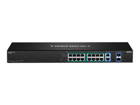 TRENDnet TPE TG182F - Switch - 16 x 10/100/1000 (PoE+)