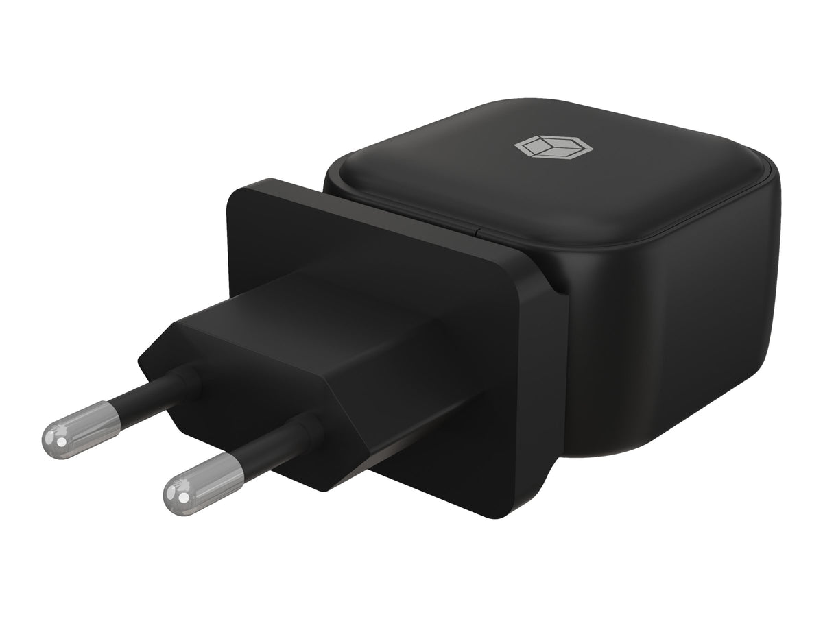 ICY BOX IB-PS106-PD - Netzteil - 38 Watt - 3 A - PD 3.0, Quick Charge 3.0 - 2 Ausgabeanschlussstellen (USB, 24 pin USB-C)