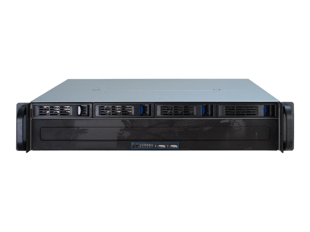 Inter-Tech IPC 2U-2404S - Rack-Montage - 2U - micro ATX - SATA/SAS - Hot-Swap - ohne Netzteil (ATX)