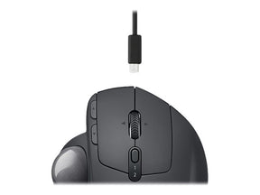 Logitech MX ERGO - Trackball - optisch - 8 Tasten - kabellos - Bluetooth, 2.4 GHz - kabelloser Empfänger (USB)