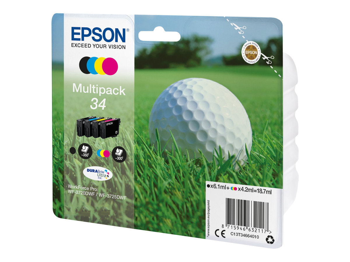 Epson 34 - 4er-Pack - Schwarz, Gelb, Cyan, Magenta