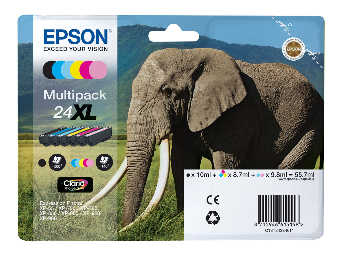 Epson 24XL Multipack - 6er-Pack - 55.7 ml - XL