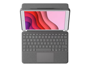 Logitech Combo Touch - Tastatur und Foliohülle - mit Trackpad - hintergrundbeleuchtet - Apple Smart connector - QWERTZ - Schweiz - Graphite - für Apple 10.2-inch iPad (7. Generation, 8. Generation, 9. Generation)