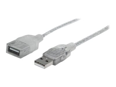 Manhattan USB-A to USB-A Extension Cable, 1.8m, Male to Female, 480 Mbps (USB 2.0)