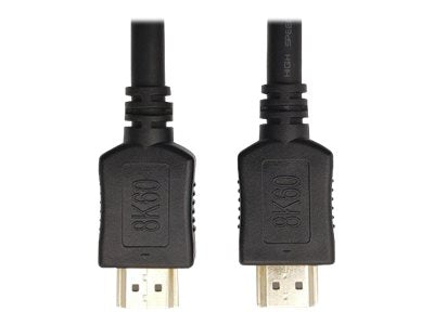 Tripp HDMI Cable 8K @ 60Hz Dynamic HDR 4:4:4 M/M Black 6ft - HDMI-Kabel - HDMI männlich zu HDMI männlich - 1.8 m - Doppelisolierung - Schwarz - unterstützt 8K UHD (7680 x 4320)