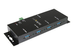 StarTech.com Montierbarer 4 Port Industrieller USB 3.0 SuperSpeed Hub inkl. Netzteil