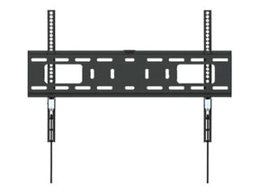 Manhattan TV & Monitor Mount, Wall, Fixed, 1 screen, Screen Sizes: 37-65", Black, VESA 200x200 to 600x400mm, Max 50kg, LFD, Lifetime Warranty - Klammer - Ultra-dünn - für Flachbildschirm - Stahl - Schwarz - Bildschirmgröße: 94-177.8 cm (37"-70")