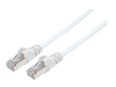 Intellinet Network Patch Cable, Cat7 Cable/Cat6A Plugs, 10m, White, Copper, S/FTP, LSOH / LSZH, PVC, RJ45, Gold Plated Contacts, Snagless, Booted, Lifetime Warranty, Polybag - Netzwerkkabel - RJ-45 (M)