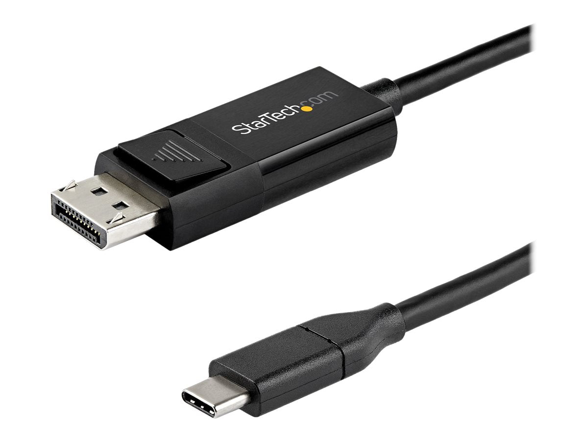 StarTech.com 3ft/1m USB C to DisplayPort 1.4 Cable 8K 60Hz/4K, Bidirectional DP to USB-C or USB-C to DP Reversible Video Adapter Cable, HBR3/HDR/DSC, USB Type C/Thunderbolt 3 Monitor Cable - 8K USB-C to DP Cable (CDP2DP141MBD)