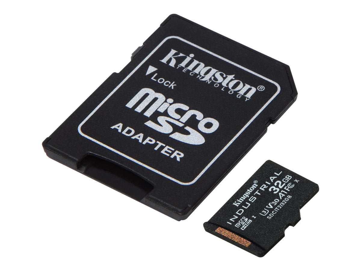 Kingston Industrial - Flash-Speicherkarte (microSDHC/SD-Adapter inbegriffen)