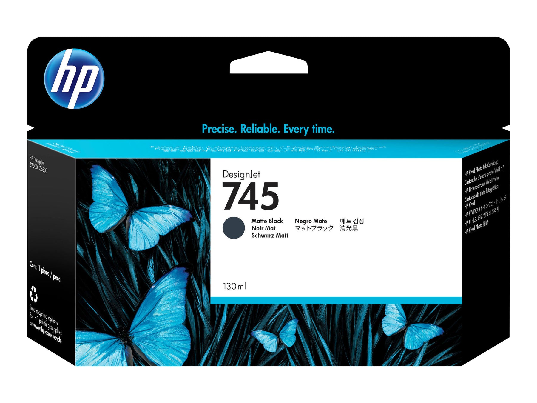 HP 745 - 130 ml - mattschwarz - Original - DesignJet