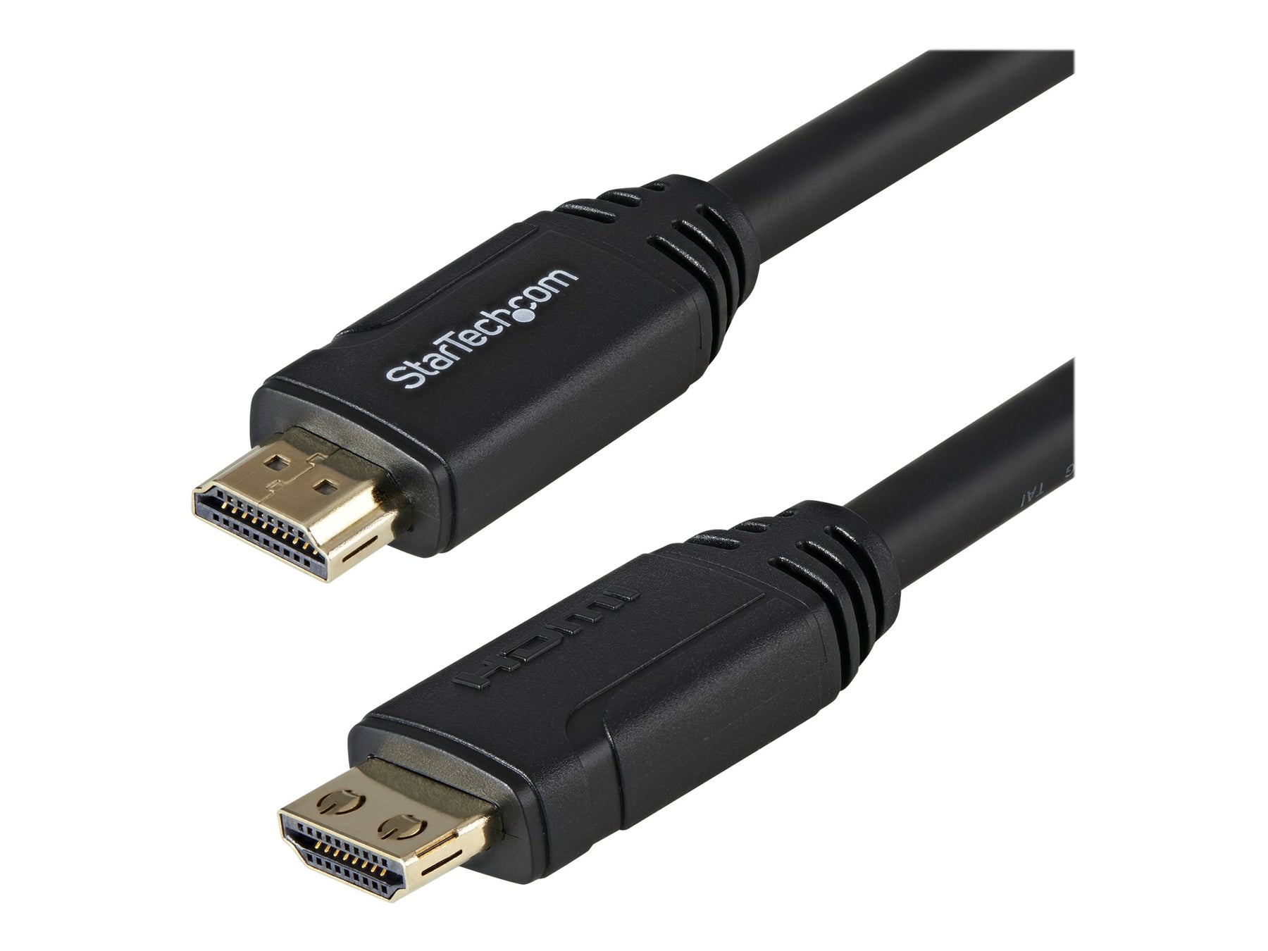 StarTech.com 3m HDMI 2.0 Kabel mit Riegel - 4K 60Hz Premium zertifiziertes High Speed HDMI Kabel mit Ethernet - HDR10, 18 Gbit/s - HDMI Monitorkabel - St/St - Schwarz (HDMM3MLP)