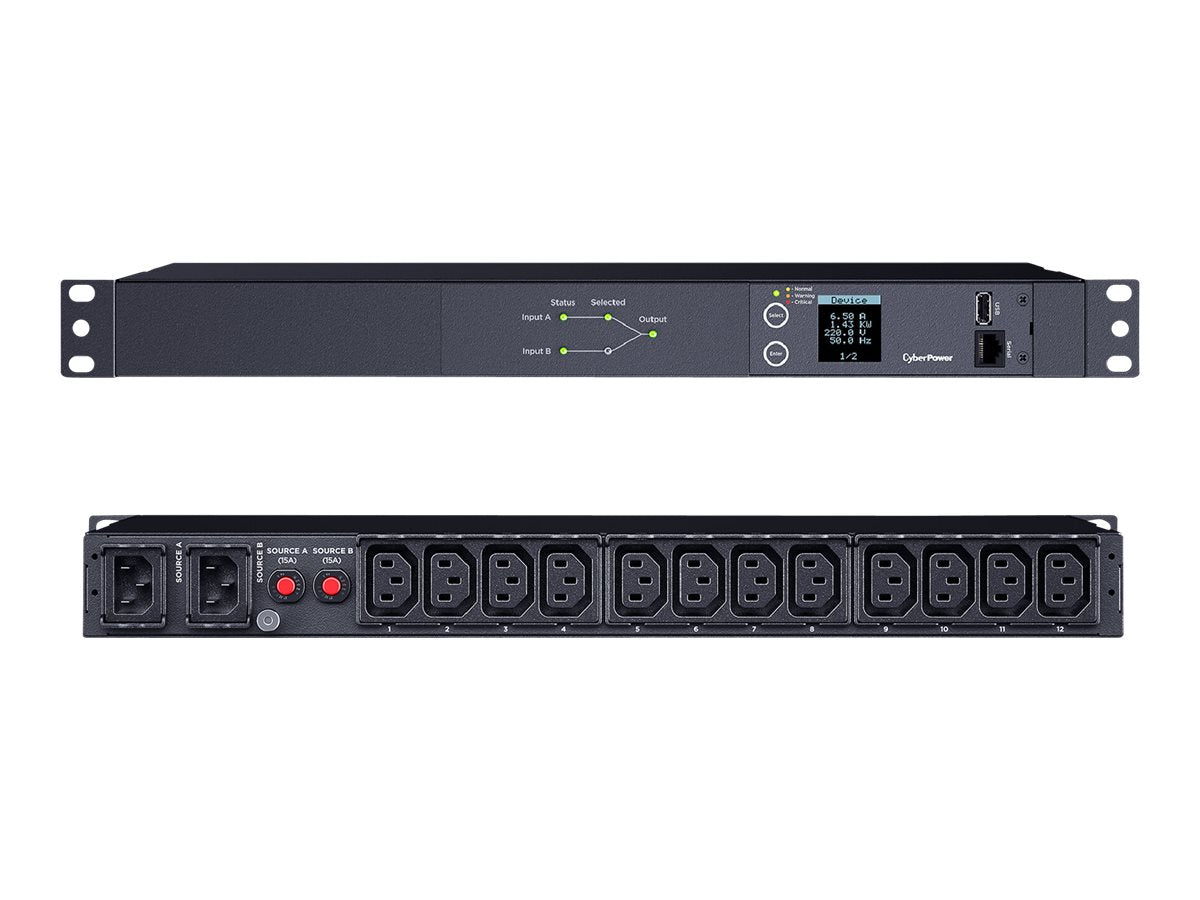 CyberPower Systems CyberPower Metered ATS Series PDU24004 - Stromverteilungseinheit (Rack - einbaufähig)