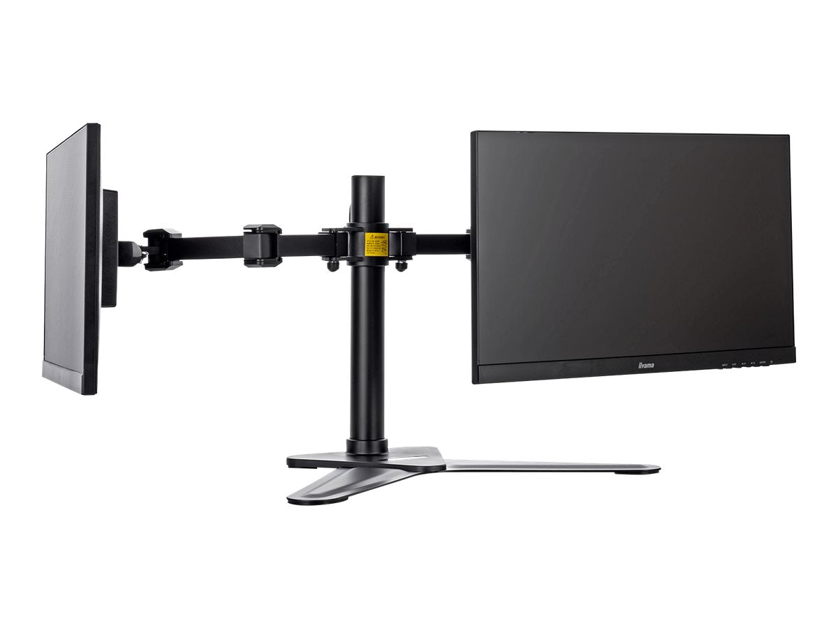 Iiyama DS1002D-B1 - Aufstellung - für 2 Monitore (einstellbarer Arm)