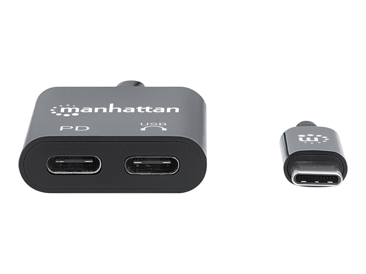 Manhattan USB-C to USB-C Audio Adapter and USB-C (inc Power Delivery)