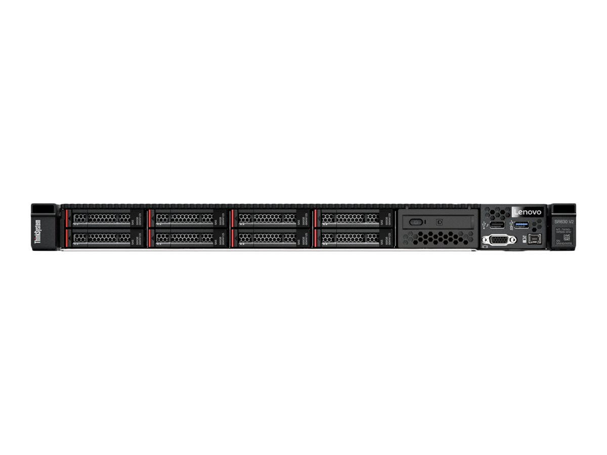 Lenovo ThinkSystem SR630 V2 7Z71 - Server - Rack-Montage - 1U - zweiweg - 1 x Xeon Silver 4310 / 2.1 GHz - RAM 32 GB - SAS - Hot-Swap 6.4 cm (2.5")