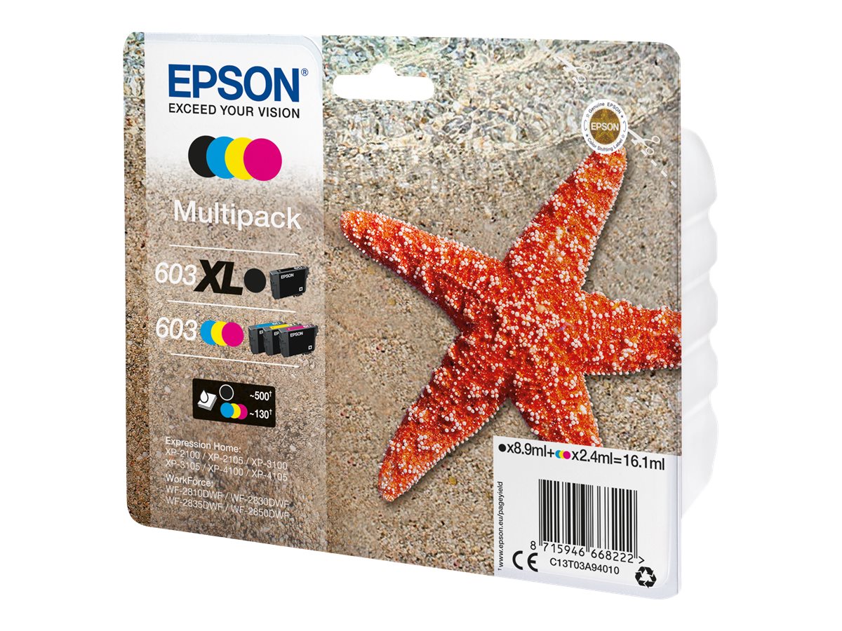 Epson 603 Multipack - 4er-Pack - Schwarz, Gelb, Cyan, Magenta