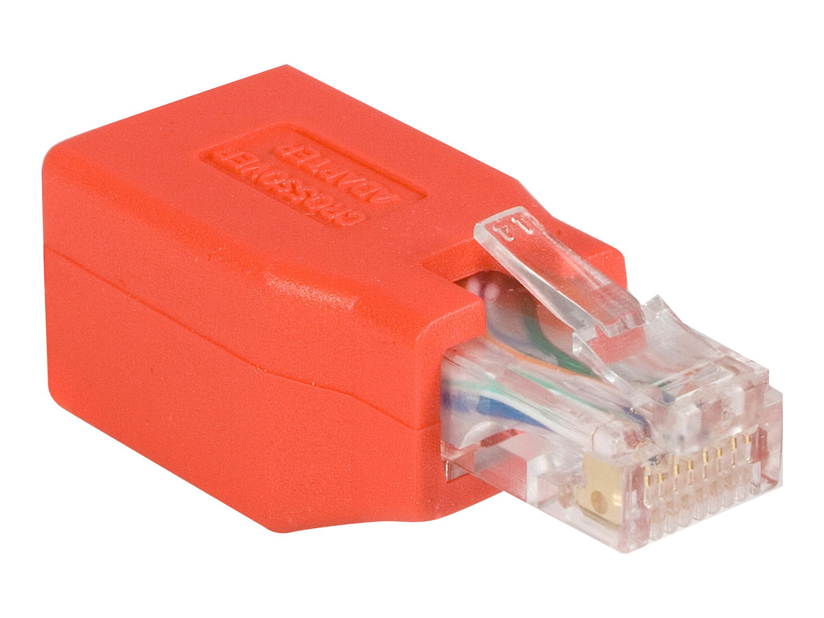 StarTech.com Cat6 Cable - Cat6 Crossover Adapter - GbE - Red - Ethernet Network Cable (C6CROSSOVER)