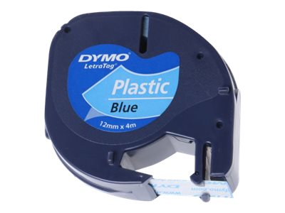 Dymo LetraTAG - Kunststoff - Blau - Rolle (1,2 cm x 4 m)