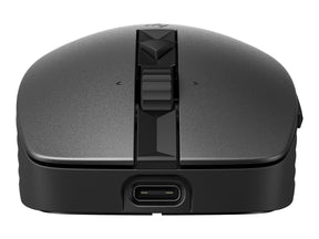 HP 715 - Maus - mehrere Geräte, wiederaufladbar - 7 Tasten - kabellos, kabelgebunden - 2.4 GHz, Bluetooth 3.0 - kabelloser Empfänger (USB)