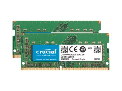 Micron Crucial - DDR4 - kit - 32 GB: 2 x 16 GB - SO DIMM 260-PIN - 2400 MHz / PC4-19200 - CL17 - 1.2 V - ungepuffert - non-ECC - für Apple iMac mit Retina 5K Display (Mitte 2017)