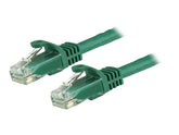 StarTech.com 15m Cat6 Snagless Gigabit UTP Netzwerkkabel - Cat 6 RJ45 Netzwerkkabel mit Knickschutz - Grün - Patch-Kabel - RJ-45 (M)