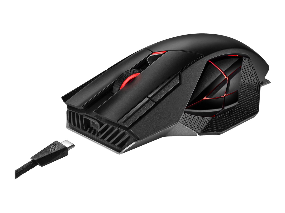 ASUS ROG Spatha X - Maus - Für Rechtshänder - optisch