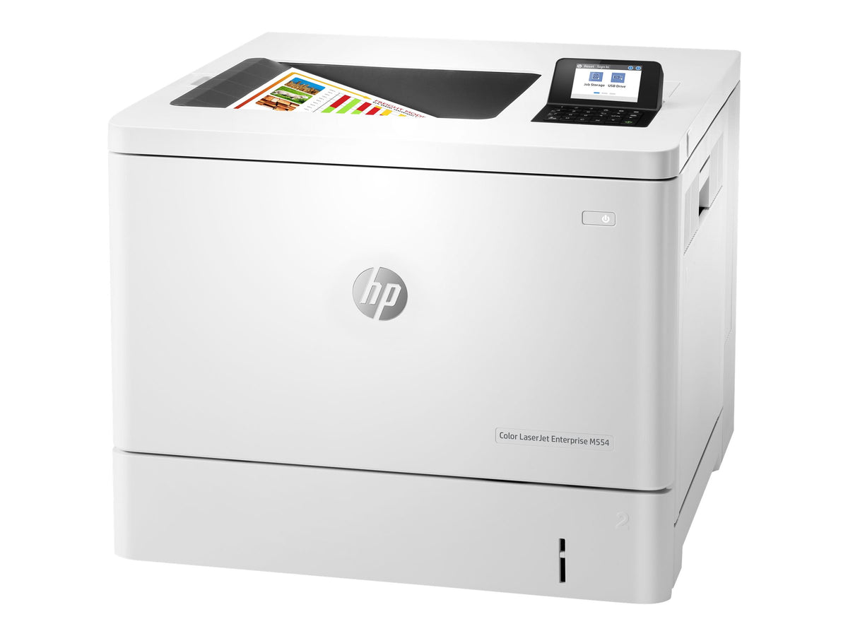 HP LaserJet Enterprise M554dn - Drucker - Farbe - Duplex - Laser - A4/Legal - 1200 x 1200 dpi - bis zu 33 Seiten/Min. (einfarbig)/