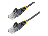 StarTech.com 3 m Cat6-Kabel - Schlankes Cat6-Patchkabel - Schwarz - Snagless RJ45-Anschlusse - Gigabit-Ethernet-Kabel - 28 AWG - Patch-Kabel - RJ-45 (M)