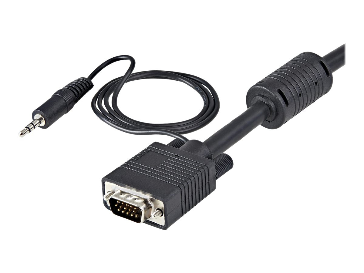 StarTech.com 5 m Monitor VGA Koaxial Videokabel mit Audio für hohe Auflösung - HD15 Stecker/Stecker - VGA-Kabel - HD-15 (VGA)