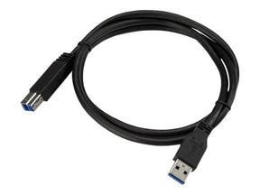 StarTech.com 1m zertifiziertes USB 3.0 SuperSpeed Kabel A auf B - Schwarz - USB 3 Anschlusskabel - Stecker/Stecker - USB-Kabel - USB Type B (M)