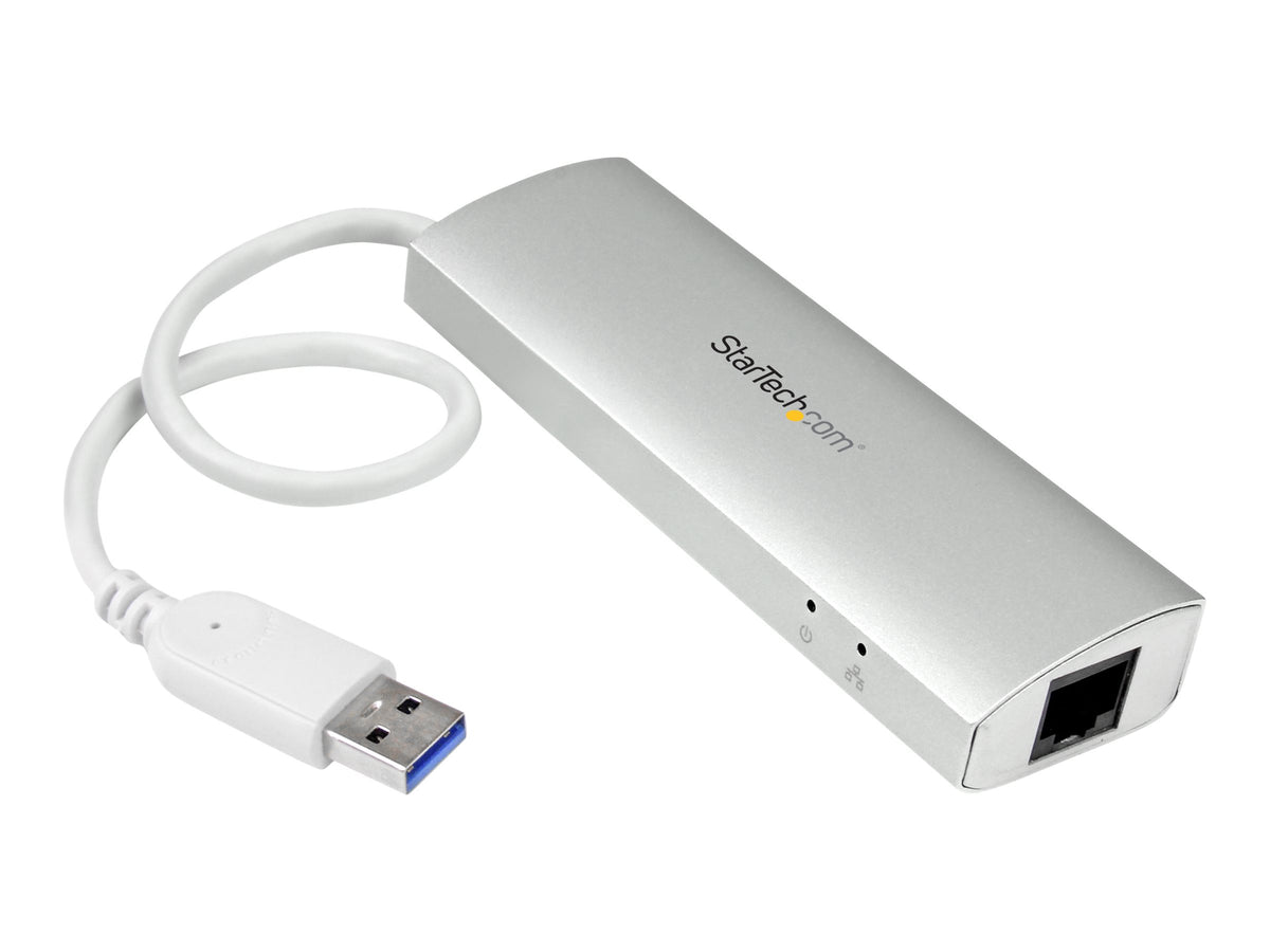 StarTech.com 3 Port mobiler USB 3.0 Hub plus Gigabit Ethernet