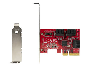 StarTech.com PCIe SATA Controller Karte - 6 Port SATA 3 Erweiterungskarte/Kontroller - 6Gbit/s - Voll- und Low-Profile Blende - PCI Express Festplatten kontroller/Adapter (6P6G-PCIE-SATA-CARD)